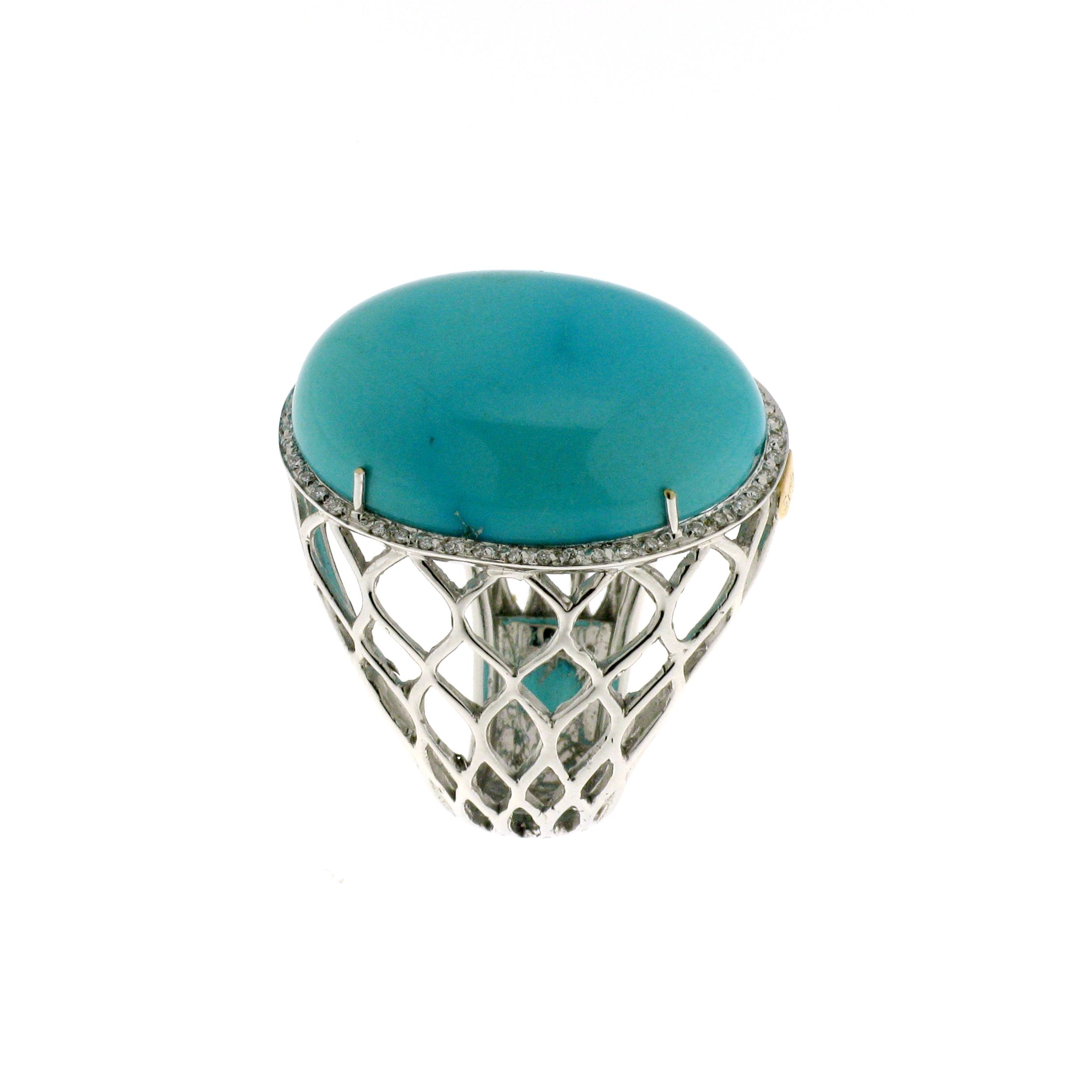 Ring with turquoise